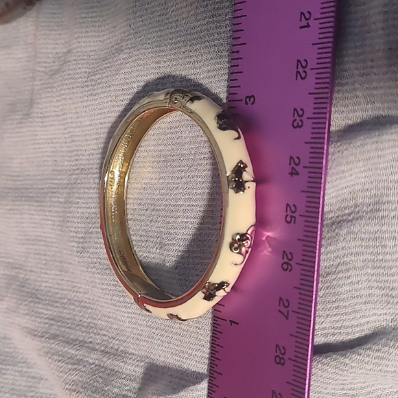 JTF bangle bracelet, tan and gold color elephants - child wrist only - Picture 4 of 4